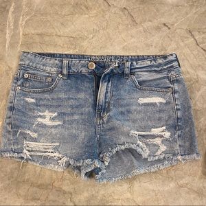 American Eagle Tomgirl Shortie Jean Shorts